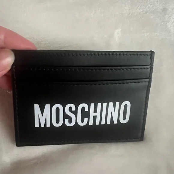 Moschino Logo Print Card Case - Picture 3 of 7